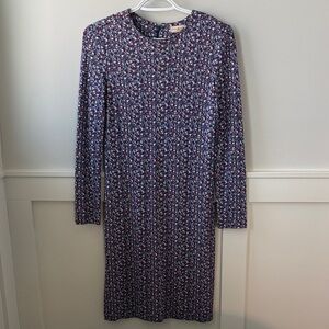 Tory Burch Floral Long Sleeve Dress